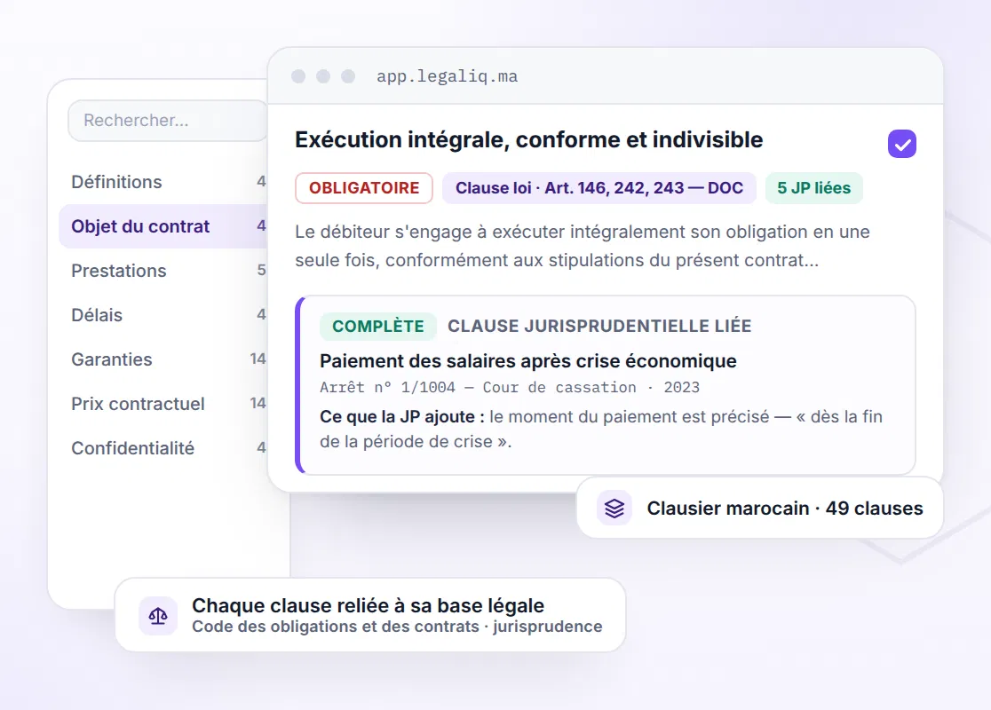 Legal IQ — Contrats IQ