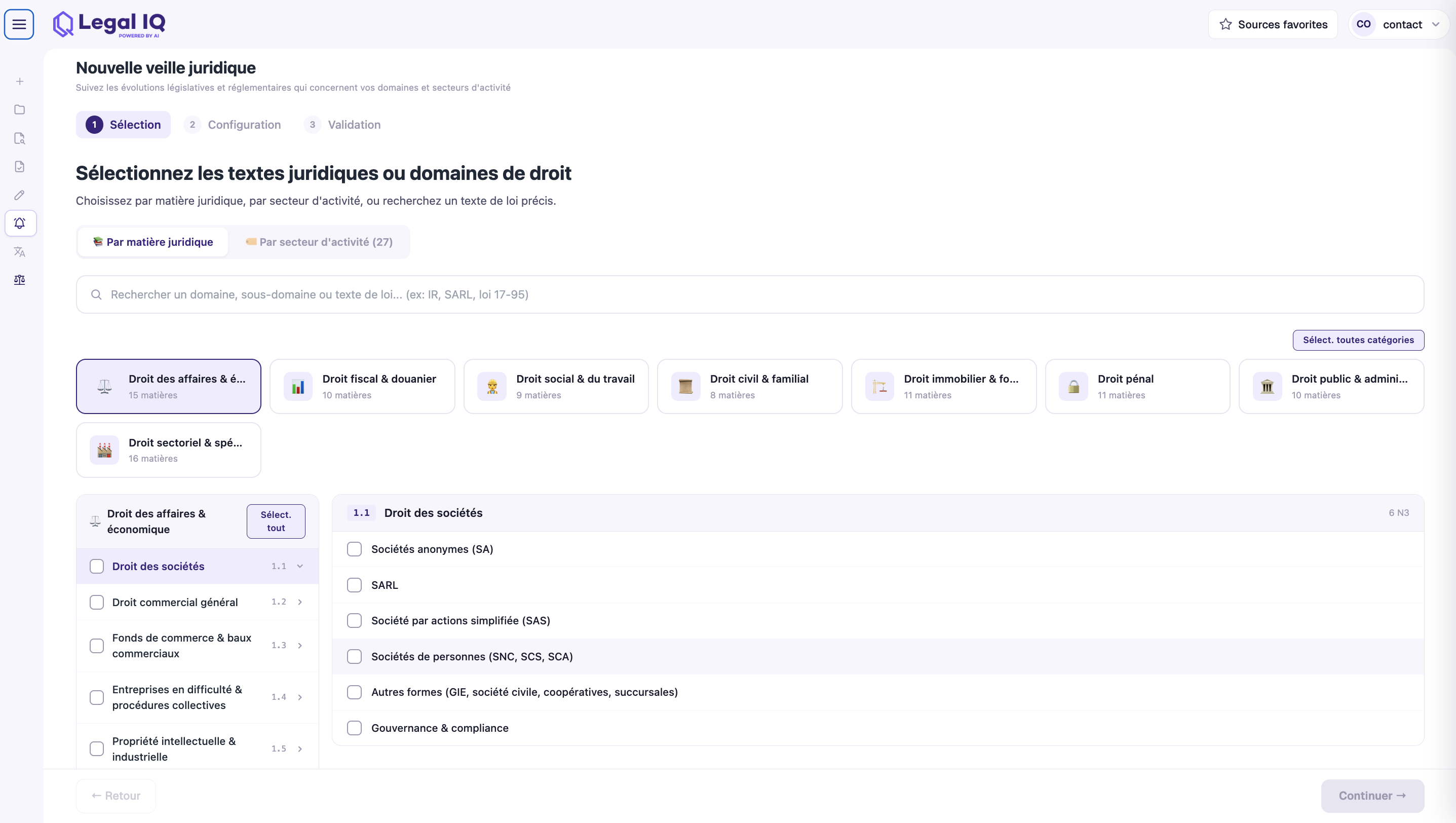 Legal IQ — Veille réglementaire